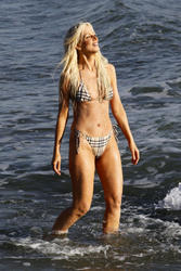 Michaele Salahi posing in Bikin...