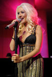 Christina Aguilera performs at PURE at Caesars Palace for the launch of Stephen Webster Silver Collection