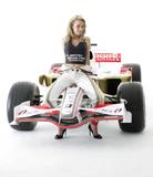 Gemma Garrett (Miss Great Britain 2008) is unveiled as the new Female Face of the 2008 Formula 1 Santander British Grand Prix in London