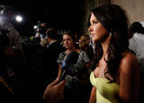 Audrina Patridge shows cleavage in strapless body-hugging yellow dress at Maxim's 2008 Hot 100 Party in Los Angeles